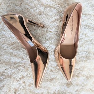 Christian Sirano for Payless rosegold heels 9 NWT